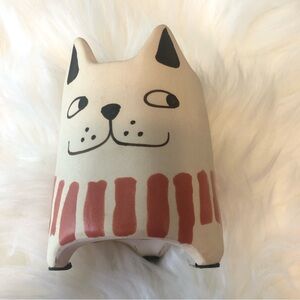 World Market Ceramic Dog Planter | small plant holder